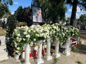Primele imagini cu mormântul lui Nelu Stoian! Fratele lui Florin Salam a fost îngropat astăzi