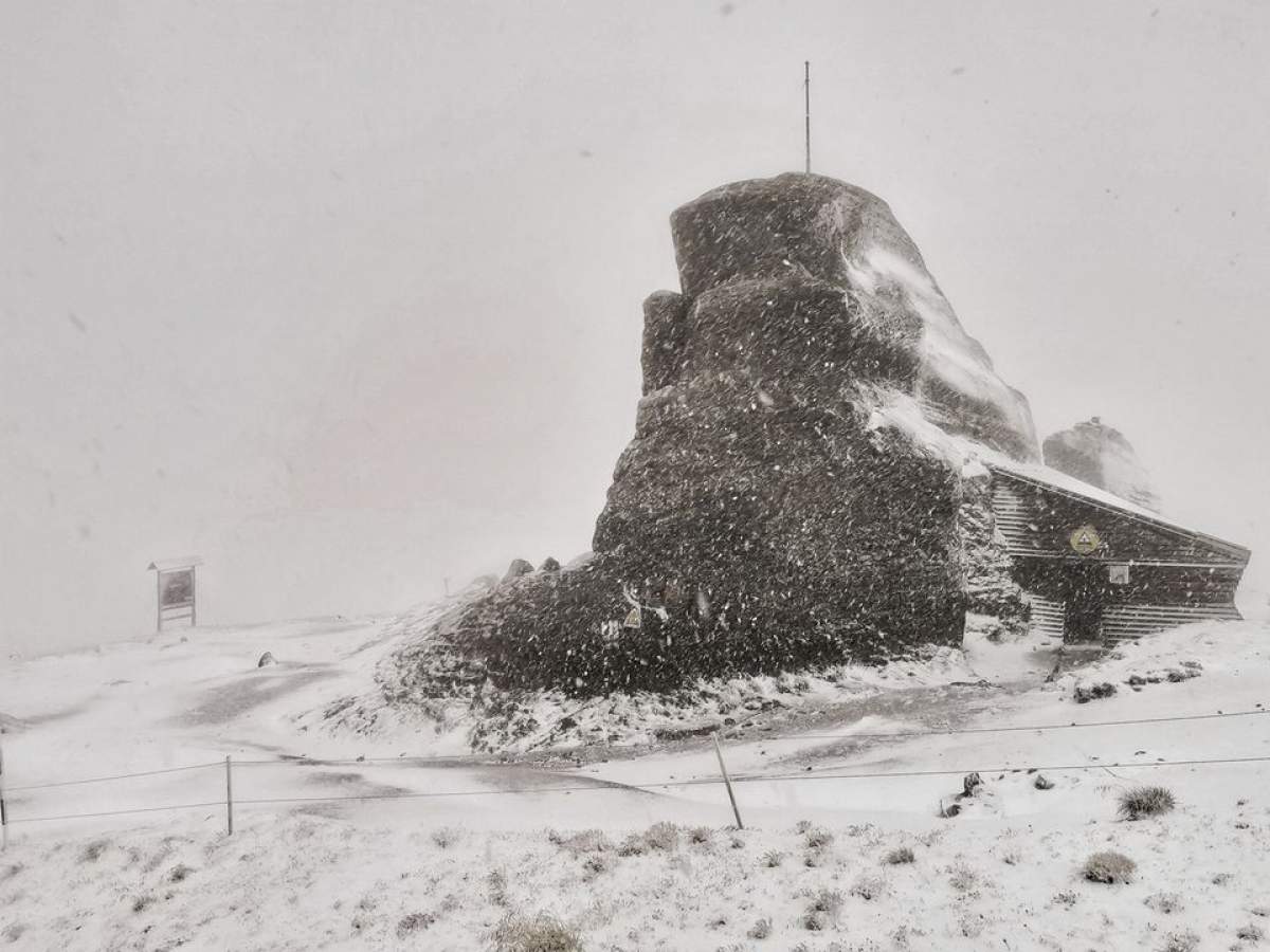 Zăpadă la Vârful Omu, 30 septembrie