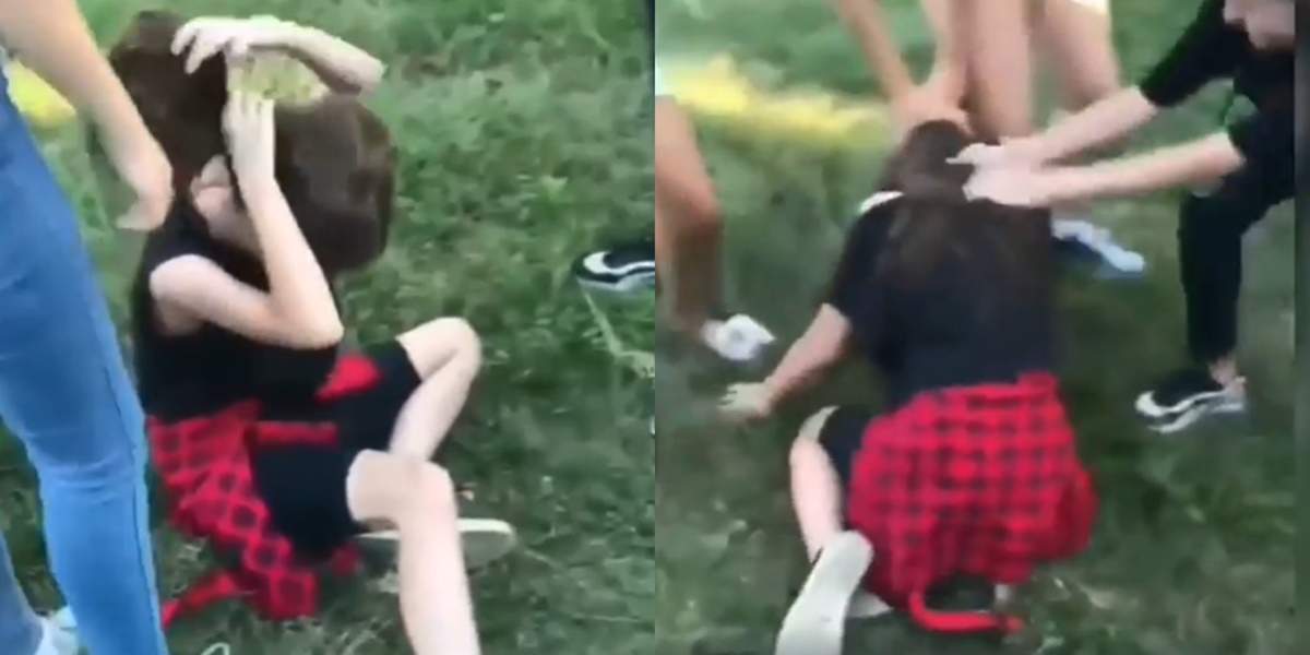 Adolescentă umilită și bătută de mai multe fete, în Târgu Jiu! Victima, târâtă de păr pe jos! Imagini șocante cu minora / VIDEO