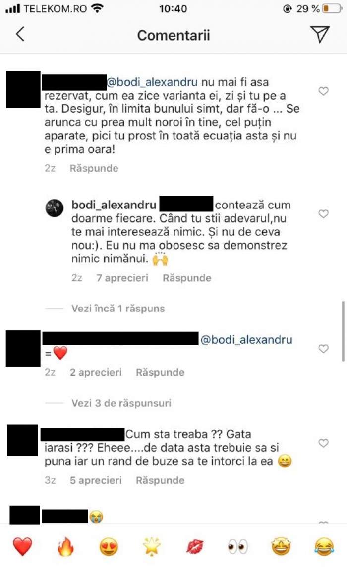 Alex Bodi o atacă pe Bianca Drăgușanu pe internet