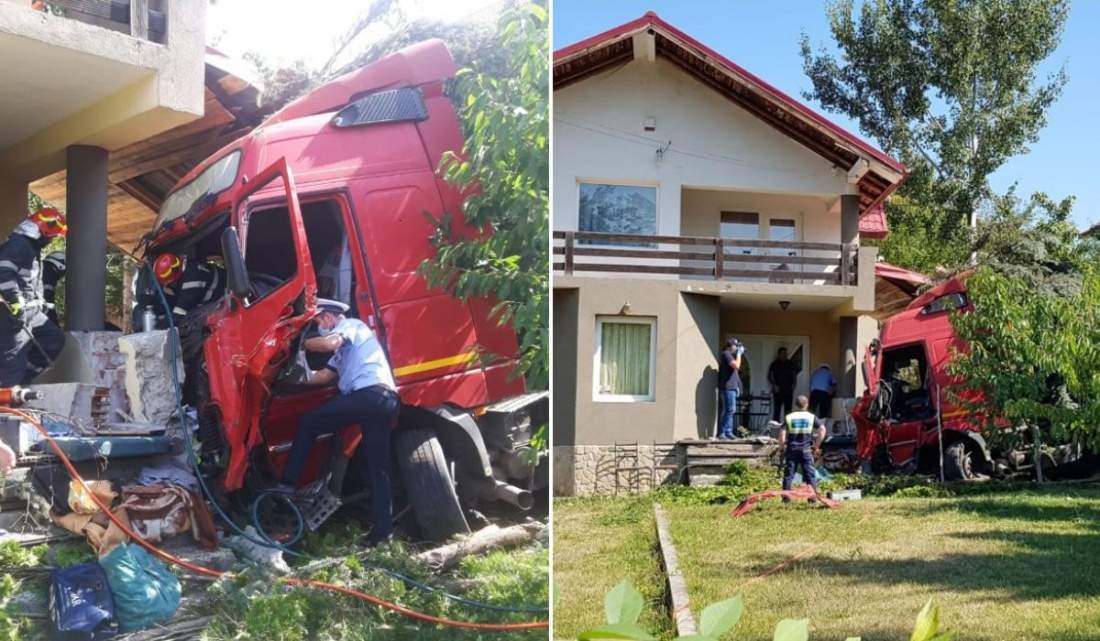Momentul în care fetița de trei ani din Iași a fost ucisă de un camion! TIR-ul a intrat direct în curte. Imagini șocante / VIDEO
