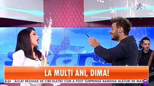 Dima Trofim, sărbătorit cu fast la Antena Stars. Colegii i-au pregătit o mulțime de surprize / VIDEO