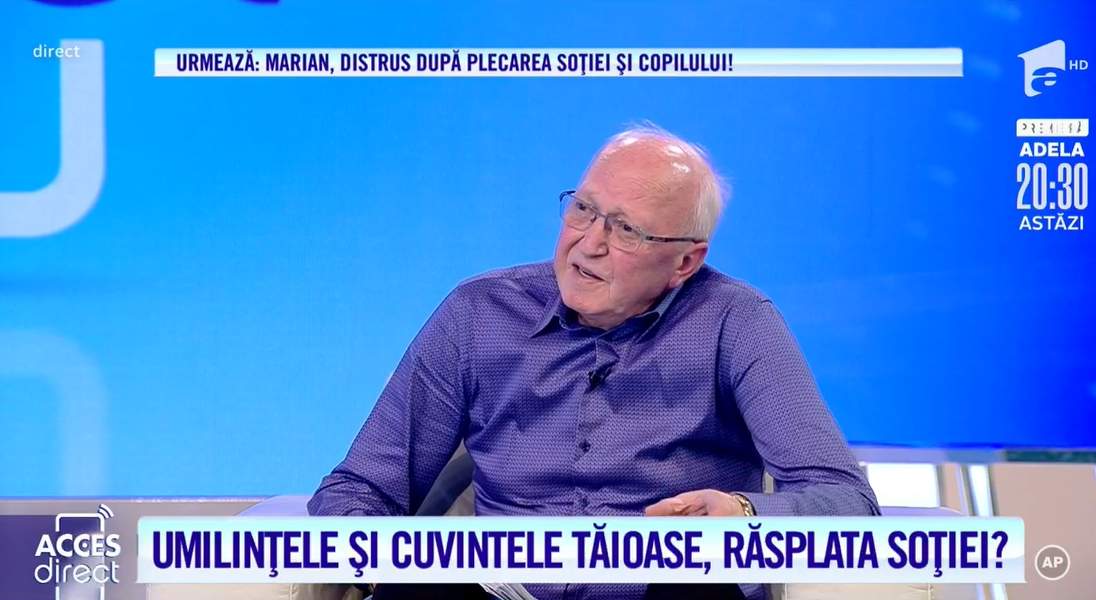 Acces Direct. După 37 de ani de căsnicie, un bărbat riscă să rămână pe drumuri! Soția vrea să-i ia toată averea! ”Venea să vadă dacă mai mișc” / VIDEO