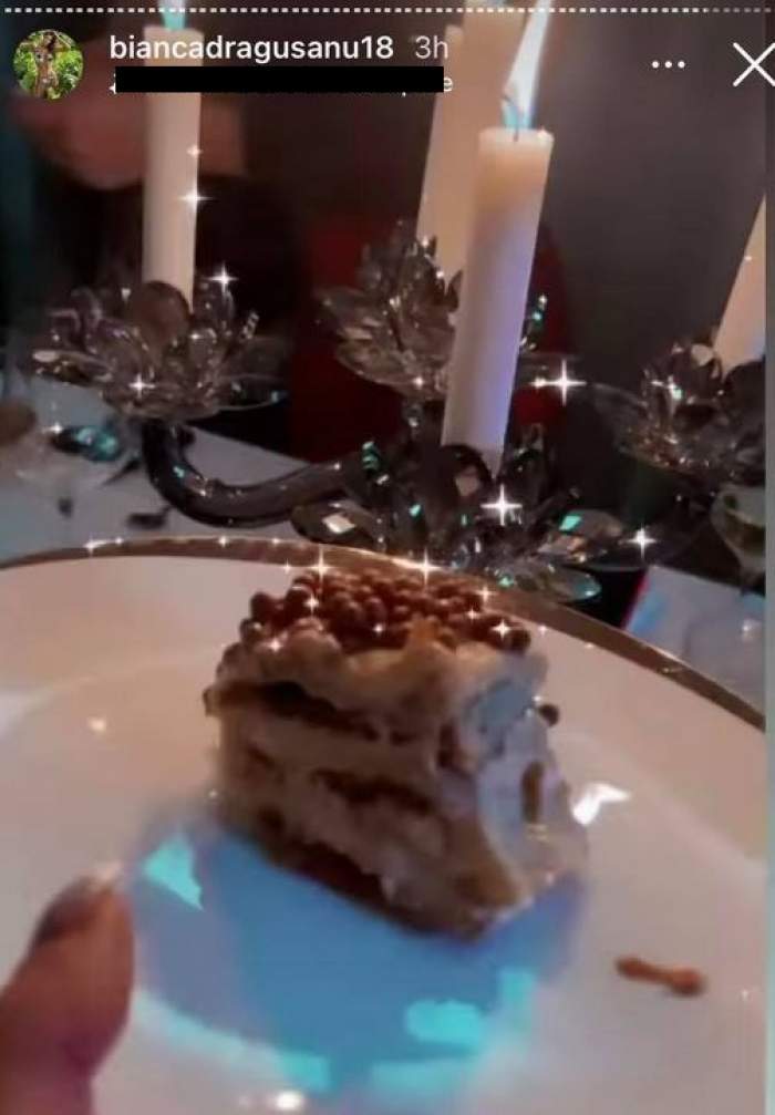 Bianca Drăgușanu le-a arătat fanilor ce tort mănâncă