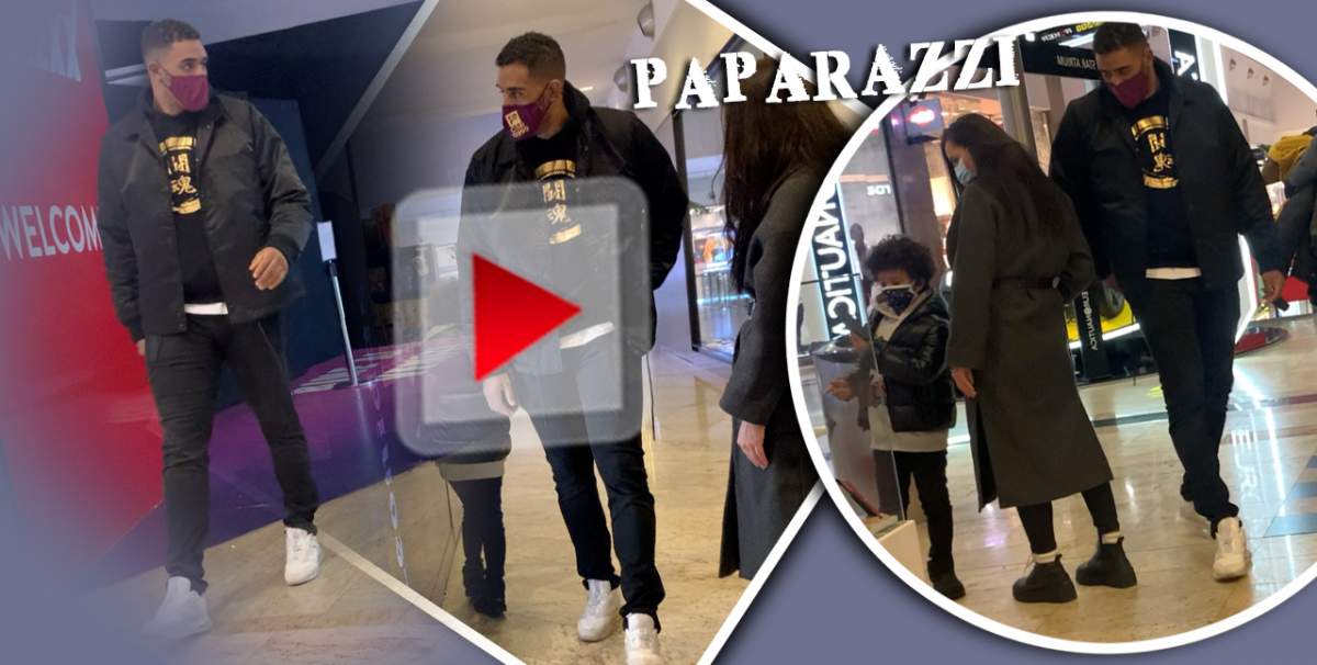 Când nu este în ring, „atacă” la cumpărături! Luptătorul Benny Adegbuyi, surprins alături de familie într-o seară la mall / PAPARAZZI