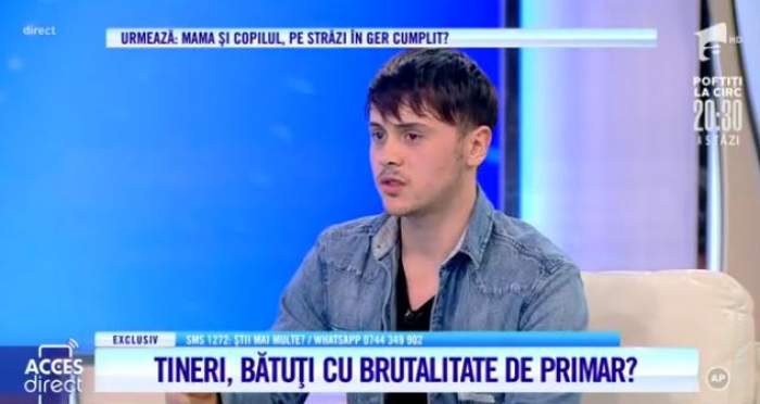 Unul dintre tânărul bătut de primar