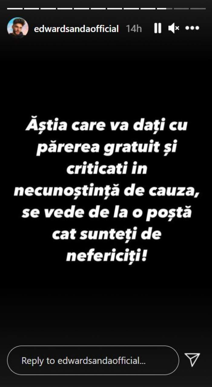 „Mai vedeți-vă de viața voastră!” Cine l-a scos din minți pe Edward Sanda! Artistul a răbufnit / FOTO