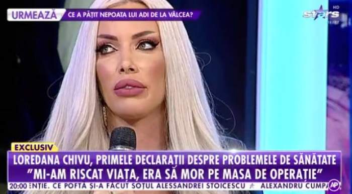 Loredana Chivu, cu lacrimi în ochi, la TV