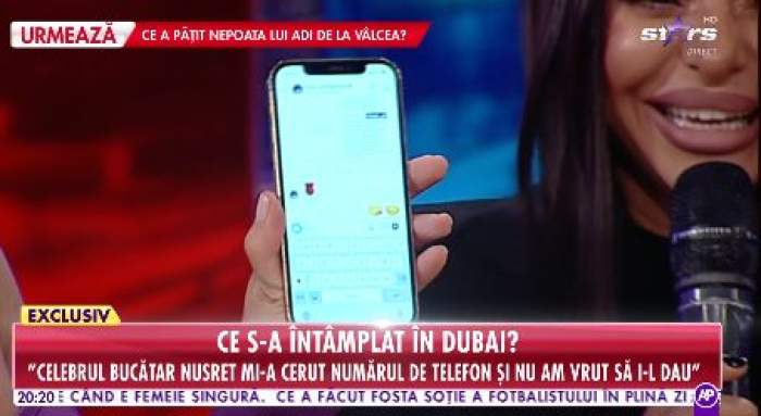 Mesajul pe care Loredana Chivu l-a primit de la Nusr Et