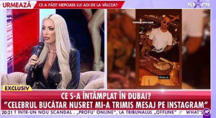 Colaj foto cu Loredana Chivu și celebrul Nusr Et