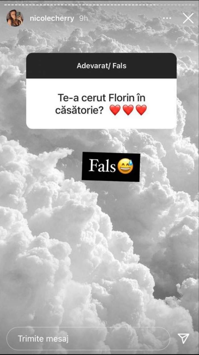 Nicole Cherry le-a spus fanilor de pe Instagram că nu s-a căsătorit cu iubitul ei