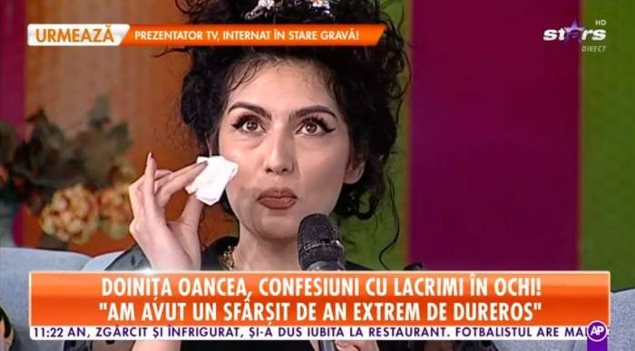 Doinița Oancea, în lacrimi în direct la Antena Stars! Actrița a pierdut două persoane dragi! „Un sfârșit de an dureros” / VIDEO