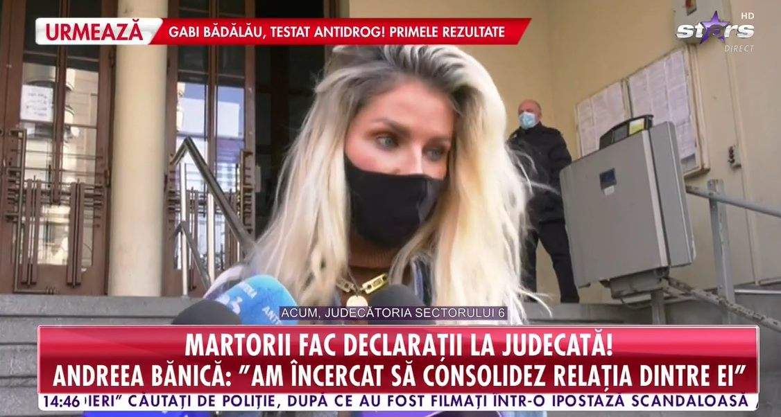 Andreea Bănică la proces
