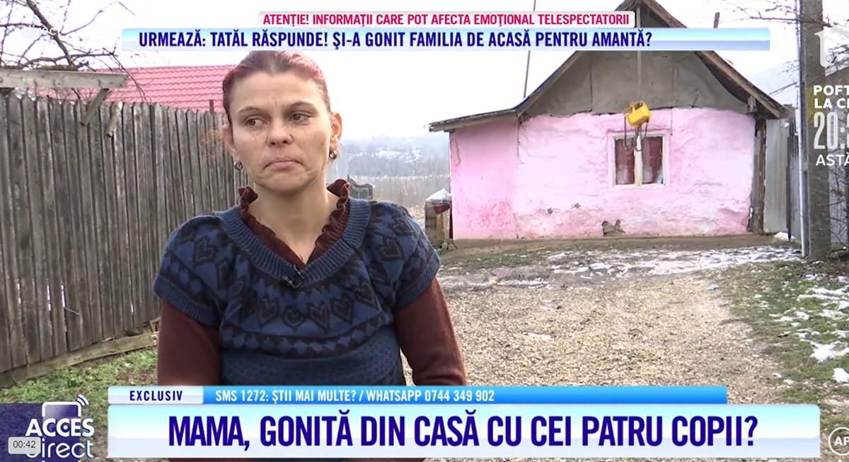 Acces Direct. Mămică bătută, umilită și gonită de acasă de tatăl copiilor săi! Femeia e disperată, după ce a rămas pe drumuri! / VIDEO