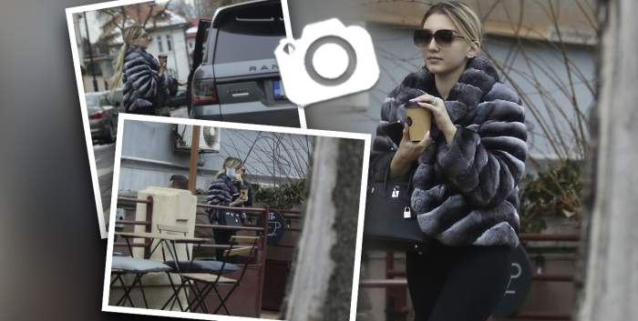 Fiica lui Gigi Becali a lăsat deoparte restaurantele de lux, dar nu și hainele de fițe! Ce accesoriu controversat a purtat Alexandra pe stradă! / PAPARAZZI