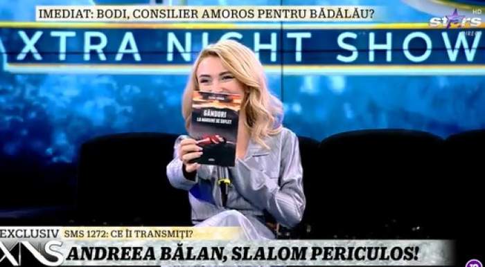 Imagini incredibile. Andreea Bălan a mers cu bicicleta în direct, în platoul Xtra Night Show / VIDEO