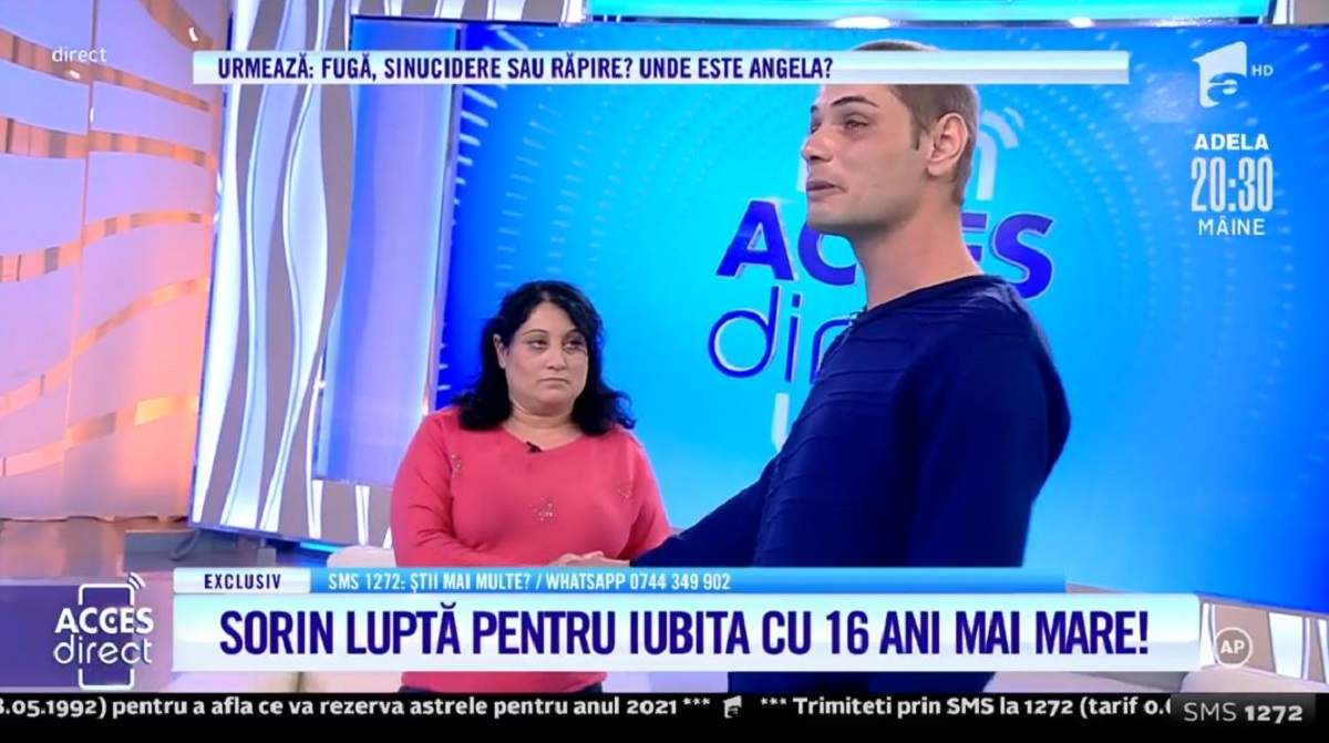 Acces Direct. El 28 de ani, ea 46! Camelia și Marian trăiesc o iubire interzisă! Bărbatul, în lacrimi din cauza familiei lui: „Am copil de-o vârstă cu el” / VIDEO