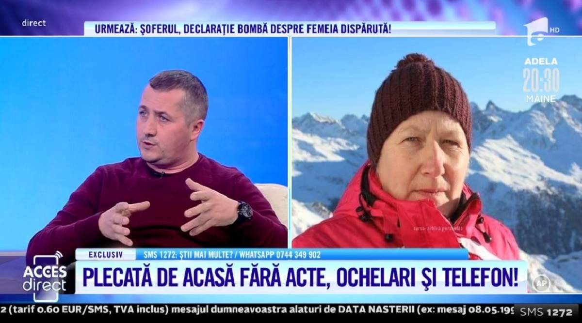 Acces Direct. Angela a dispărut de acasă! Femeia a lăsat în urmă telefonul, geanta și proteza, dar lipsesc 15.000 de euro! / VIDEO