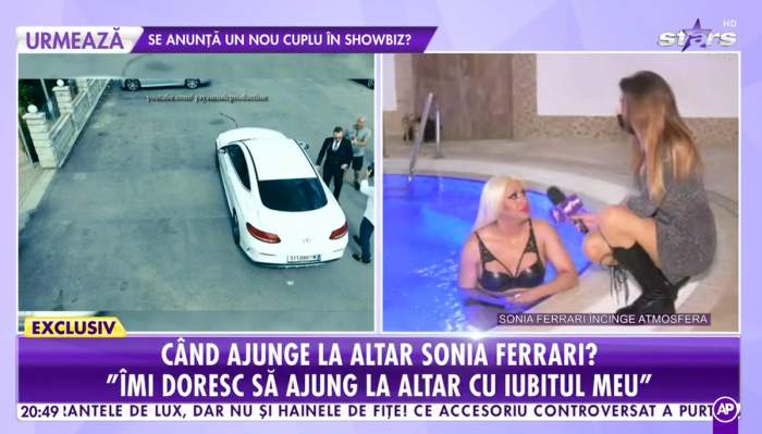 sonia ferrari in jacuzzi la antena stars