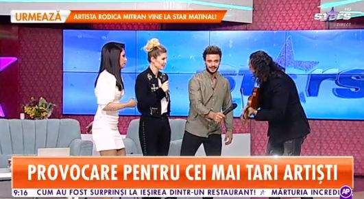 Diana Matei și Marian Cleante alături de prezentatorii Star Matinal fac show în emisiune