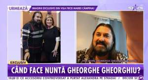 Maria Dragomiroiu și soțul, nași de cununie pentru Gheorghe Gheorghiu și aleasa inimii sale: ”Am văzut pe Facebook că i-a dat inelul”