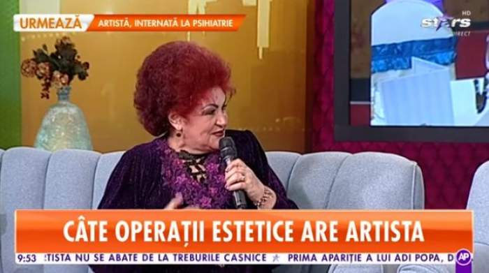 Elena Merișoreanu , în ținută mov, sclipitoare, la Antena Stars