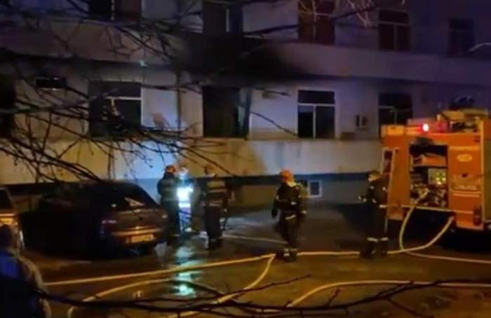 Imagini de la Spitalul de Boli Infecțioase Matei Balș, unde patru persoane au murit în urma unui incendiu. A fost deschis dosar penal / VIDEO