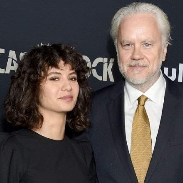 Grațiela Brâncuși și Tim Robbins la un eveniment monden.