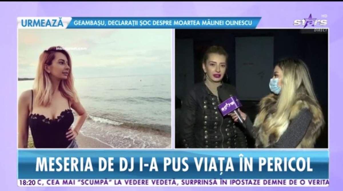 Dj Harra este in direct la Antena Stars, poarta o geaca neagra de iarna si are parul prins