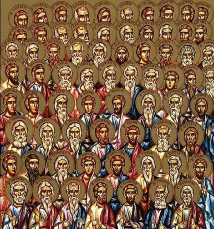 O imagine ilustrativă cu cei 70 de Apostoli!