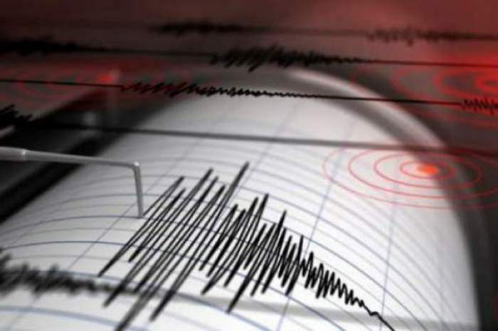 O imagine simbol cu înregistrarea unui cutremur