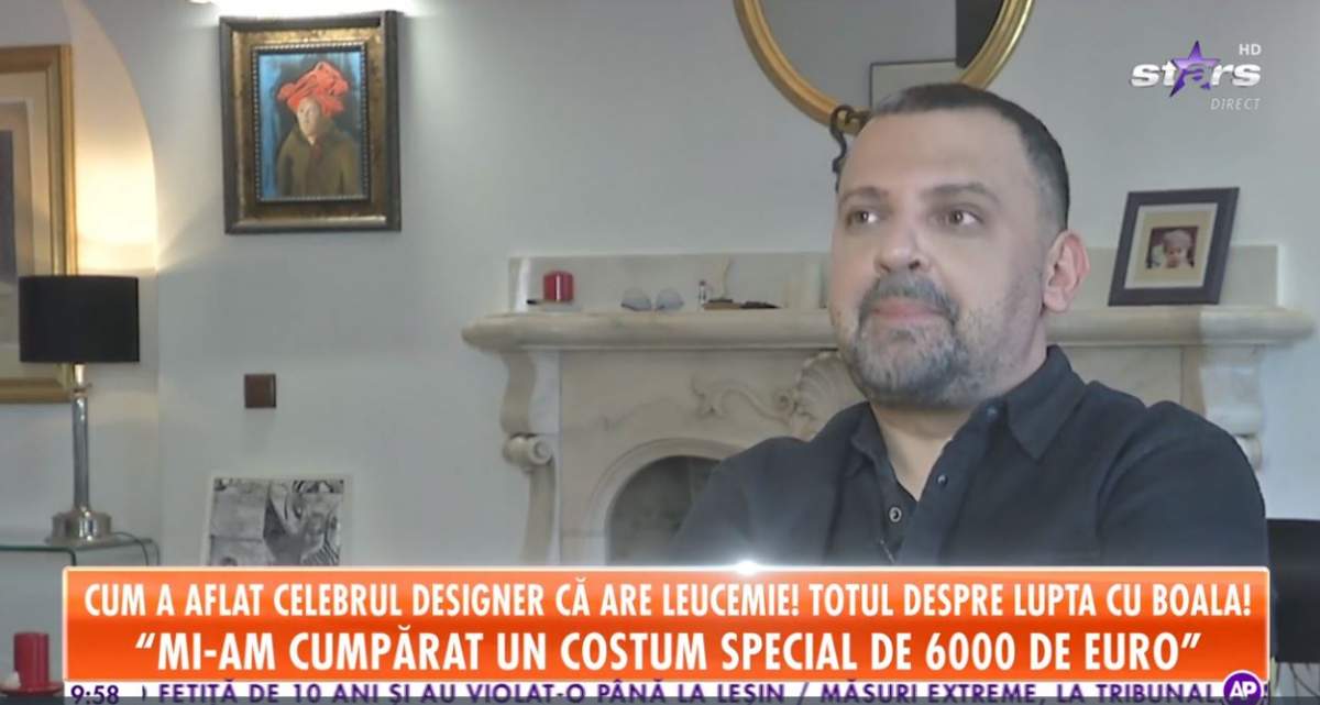 Mircea Barbulescu este acasa si da un interviu pentru Antena Stars