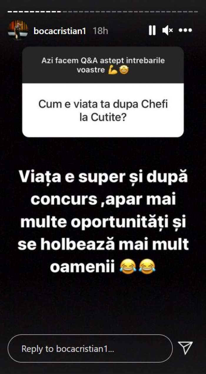 Cum s-a schimbat viața lui Cristian Boca, după ce a părăsit Chefi la cuțite! Concurentul a dat cărțile pe față / FOTO