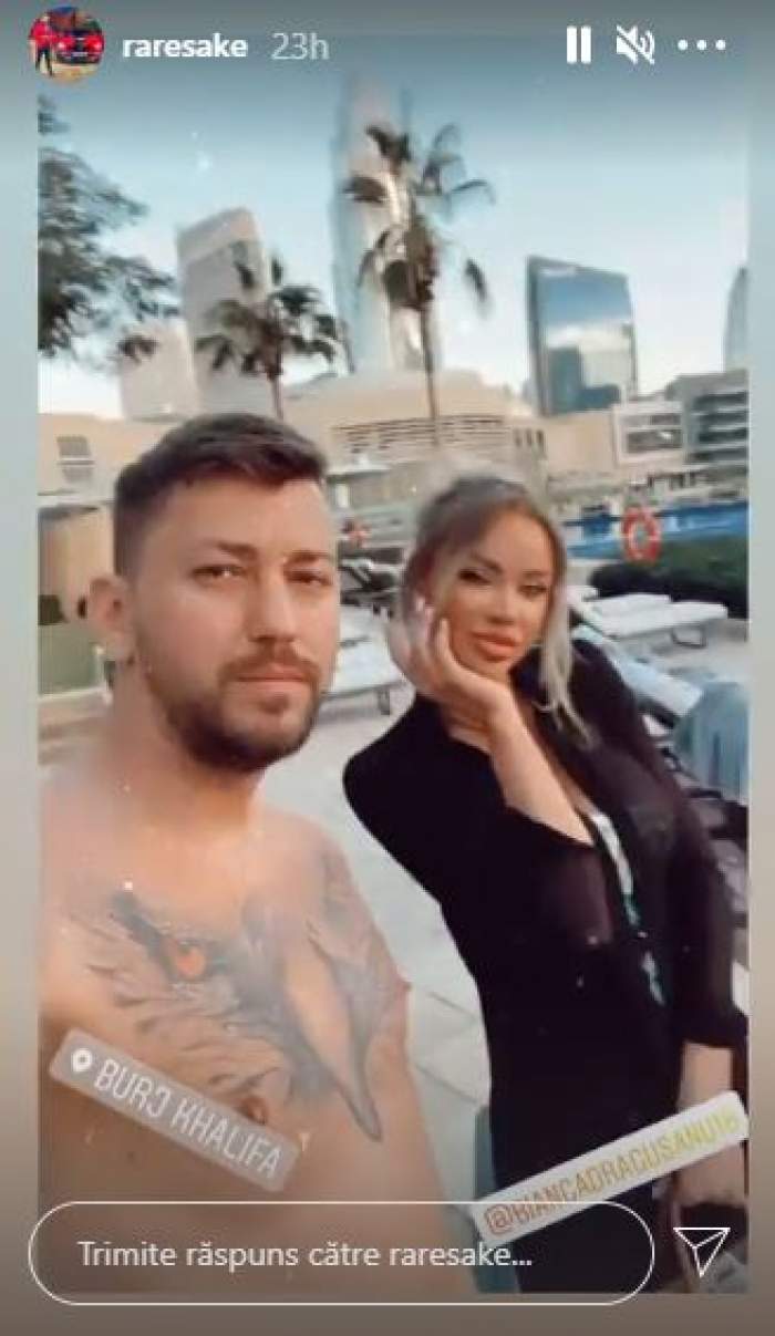 Rareș și Bianca Drăgușanu, selfie în Dubai.