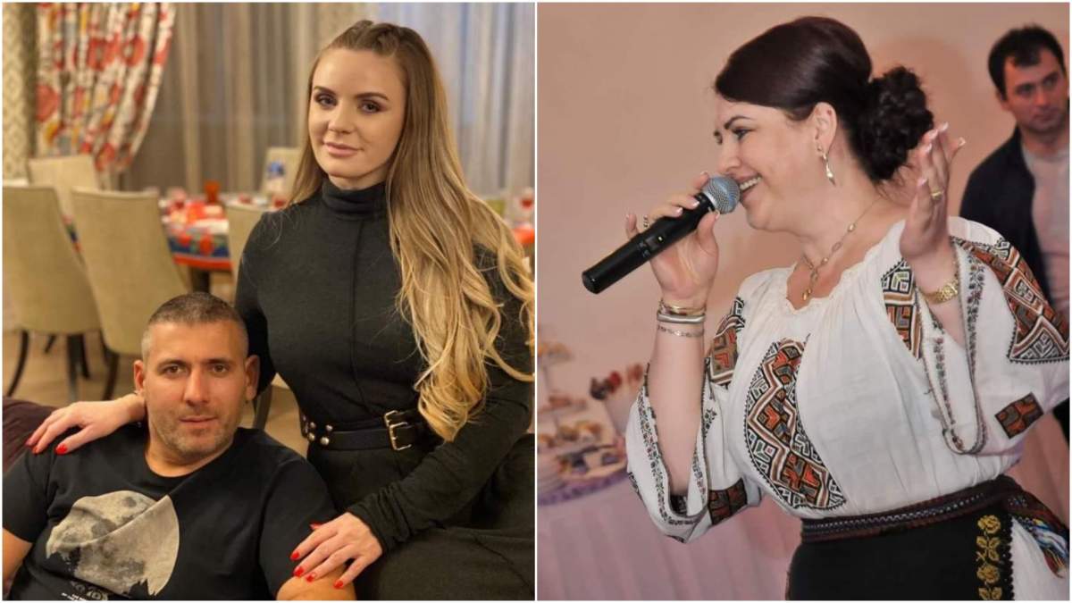 Colaj cu Marcela Fota și soțul său, în perioada în care acesta trăia/ Tatiana Mărcoianu în timp ce cântă.