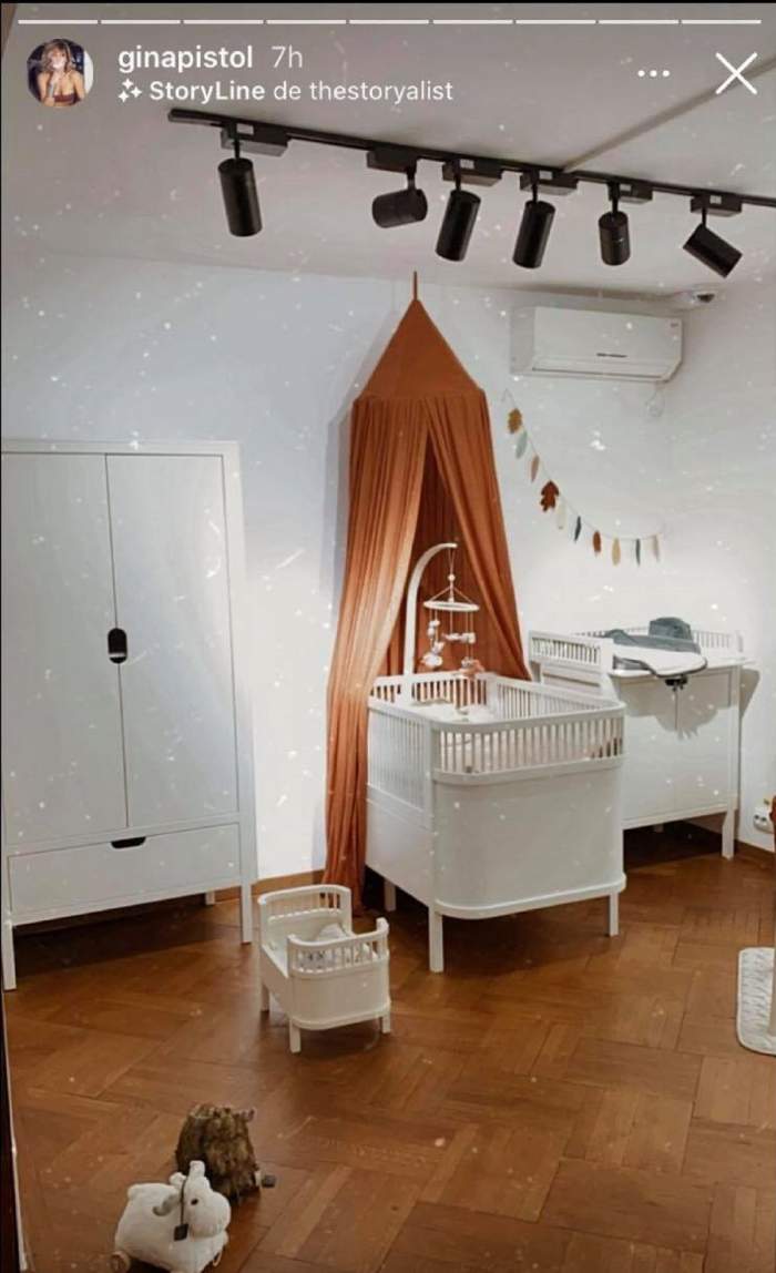 Gina Pistol îi amenajează camera fetiței sale nenăscute