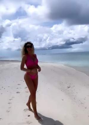 Imagini exclusive cu Bianca Drăgușanu în vacanța din Maldive, alături de Gabi Bădălău / VIDEO