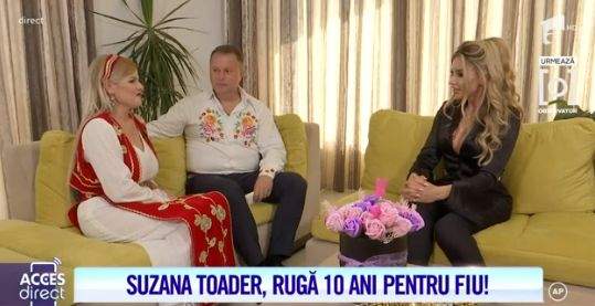 Suzana Toader, soțul ei și Roxana Vașniuc, interviu în casa artistei