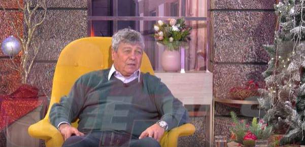 Mircea Lucescu în platou la Antena Stars.