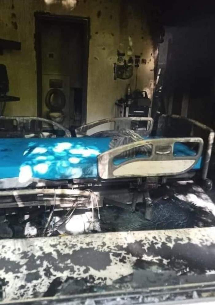 Paturile arse din spitalul din Constanța