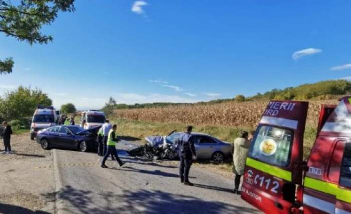 Imagini de la locul accidentului