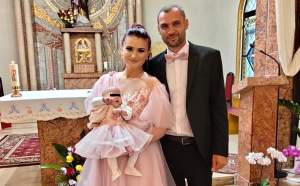 Simona de la MPFM și-a creștinat fetița. Imagini emoționante de la botezul micuței Elyana