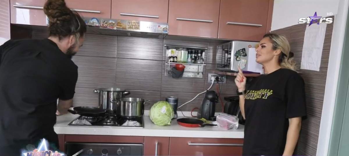 Chef Mino și Simona Hapciuc, în bucătărie