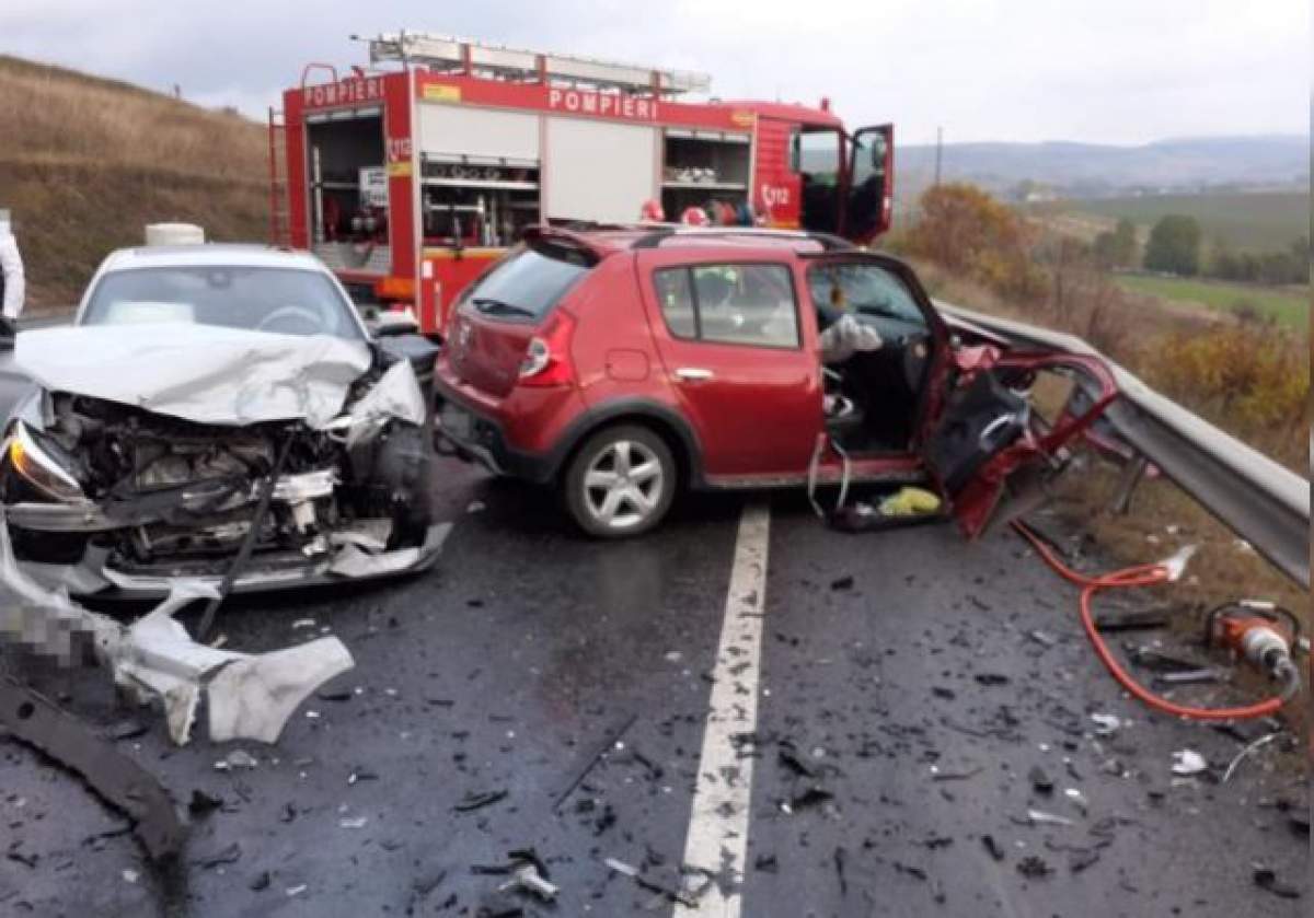 Imagini de la locul accidentului