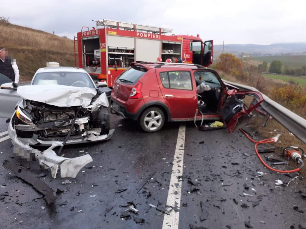 Accident teribil în Cluj! O femeie de 47 de ani a murit, după impactul puternic cu un alt autoturism