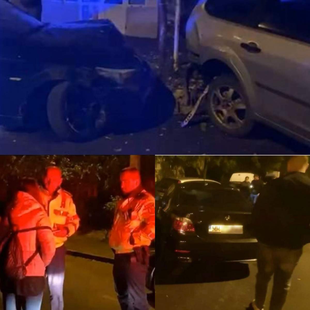 Șase mașini din Baia Mare au fost avariate, după ce o tânără s-a urcat beată la volan / VIDEO