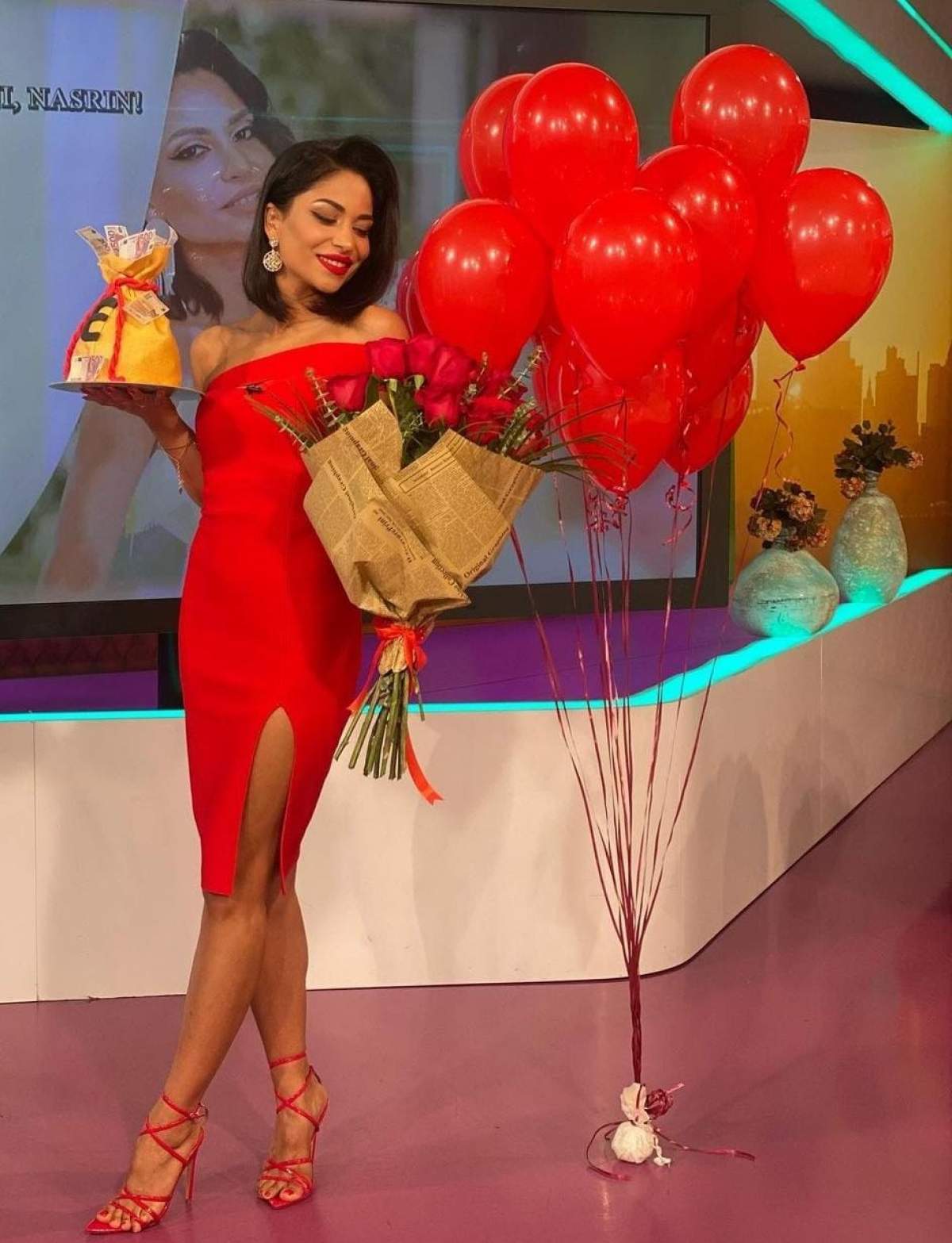 Nasrin Ameri își sărbătorește astăzi ziua de naștere! Cum a fost așteptată de către colegi frumoasa prezentatoare de la Antena Stars: "M-ați surprins" / VIDEO