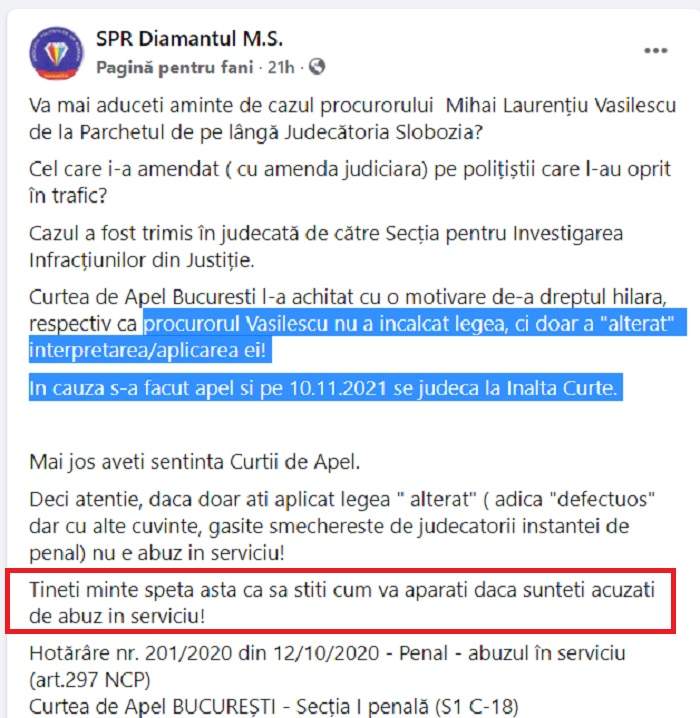 Procurorul care s-a răzbunat pe polițiști fiindcă l-au amendat, scos basma curată! „Nimeni nu este mai presus de lege”