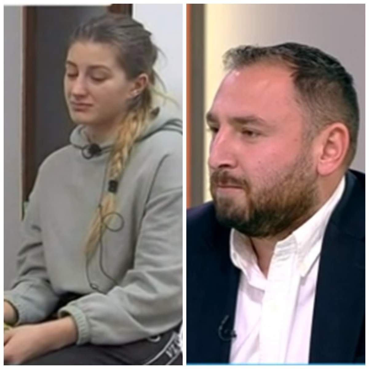 Colaj foto cu cei doi părinți care se acuză unul pe altul de răpire