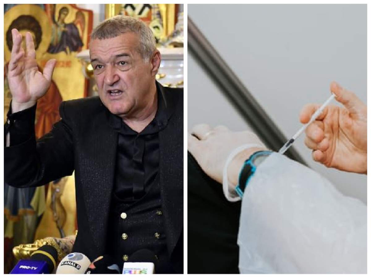 Colaj cu Gigi Becali și vaccinarea unei persoane